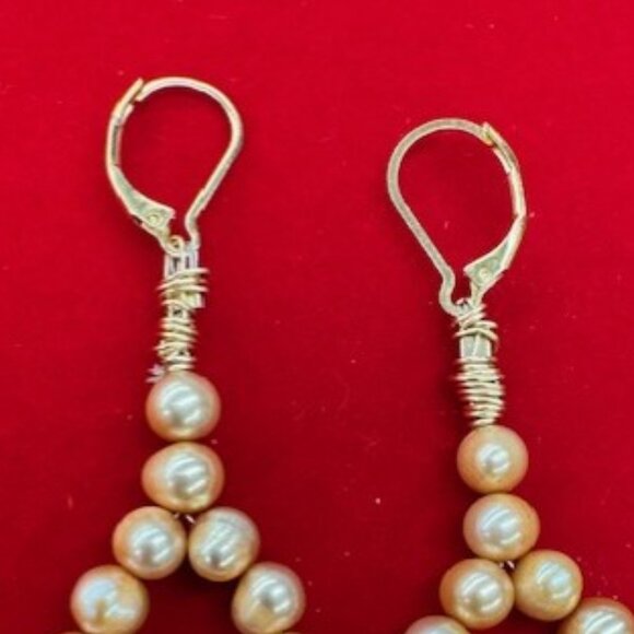 Fresh Water Pearl Earrings - Holiday Sale - Picture 2 of 2